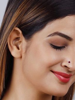GIVA - Sterling Silver Beautiful Nose Pin for Womens