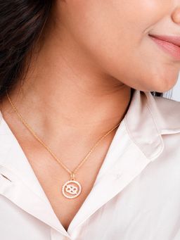 GIVA - Sterling Silver Golden Cancer Pendant with Link Chain for Womens