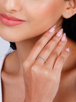 GIVA - Sterling Silver Classic Chain Ring for Womens