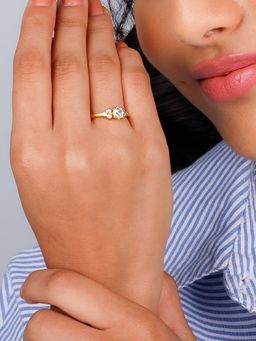 GIVA - Sterling Silver Golden Moments of Magic Ring for Womens