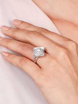 GIVA - Sterling Silver Bouquet Design Ring for Womens