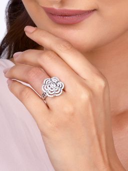 GIVA - Sterling Silver Cheerful Daisy Ring for Womens