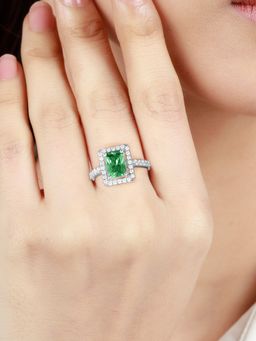 GIVA - Sterling Silver Deep Forest Ring for Womens