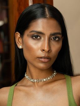 Shaya by CaratLane - Chuachai Choker Necklace In Oxidized 925 Silver