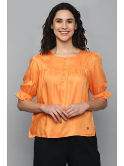 Allen Solly - Women Orange Solid Casual Top