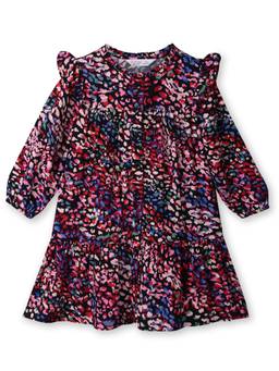 Beebay - Black Abstract A-Line Dress