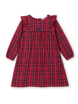 Beebay - Red Checks A-Line Dress