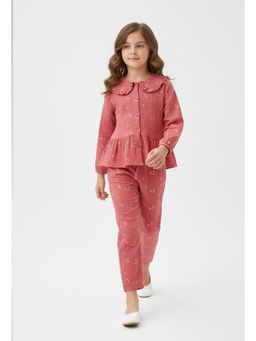 Bella Moda - Red Printed Regular Co-Ord Set