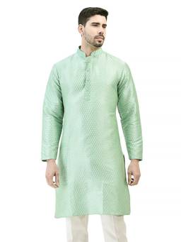 SG LEMAN - Men'S Light Green Kurta