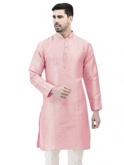 SG LEMAN - Peach Men's Kurta