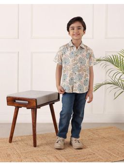 Fabindia - Multi-Color Cotton Hand Block Shirt