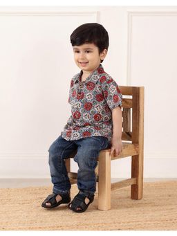 Fabindia - Multi-Color Cotton Bagru Shirt