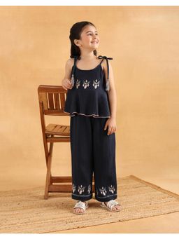 Fabindia - Navy Blue Cotton Co-Ords