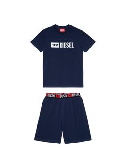 Diesel - Boys Navy Blue Logo-Print Co-Ords