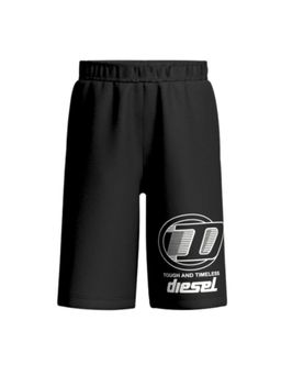 Diesel - Boys Black Logo-Print Shorts