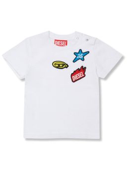 Diesel - Baby Boys White Logo-Patch T-Shirt