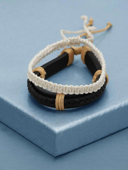 Carlton London - Men Set of 2 Bohemian Bracelet (Pack of 2)