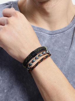 Carlton London - Men Set of 2 Bohemian Bracelet (Pack of 2)