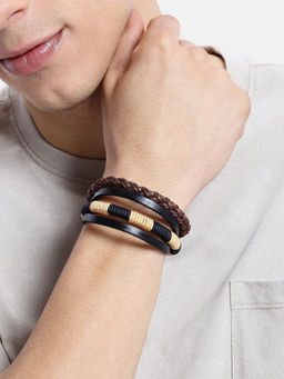 Carlton London - Men Set of 2 Bohemian Bracelet (Pack of 2)