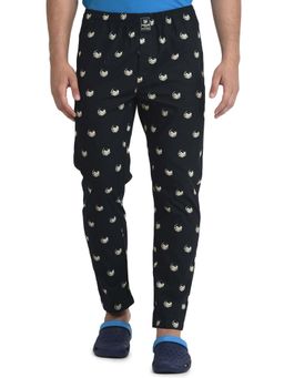 WOODLAND - Black Printed Pyjamas for Men
