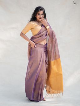 Suta - Gold Linen Ready To Wear Saree
