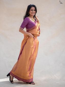 Suta - Gold Tissue Ready To Wear Saree