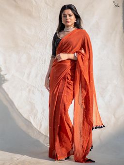 Suta - Rust Mul Ready To Wear Saree