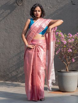 Suta - Pink Linen Ready To Wear Saree