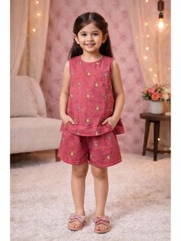 Superminis - Girls Cotton Printed Co-Ord Set
