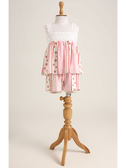 MiniMe Organics - Pink Printed Co-Ord Set for Girls