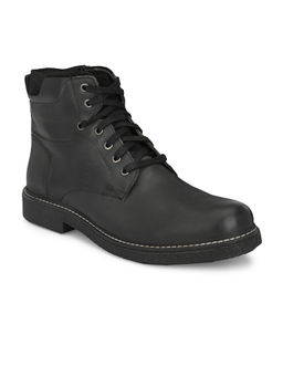 Delize - Black Mens Solid Derby Boots