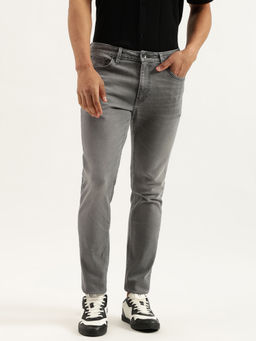 United Colors of Benetton - Grey Solid Skinny Fit Jeans