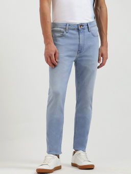 United Colors of Benetton - Blue Solid Low Crotch Fit Jeans