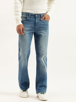 United Colors of Benetton - Blue Solid Boot-Leg Fit Jeans