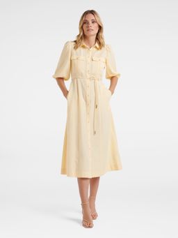 Forever New - Ashley Petite Midi Shirt Dress Yellow