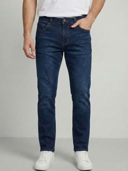 Wrangler - Men Blue Vegas Straight Fit Low Rise Jeans