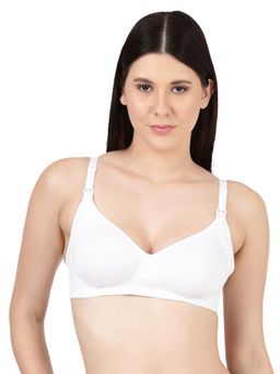 BLOSSOM - Women Maternity Bra Convenient Easy Feed White