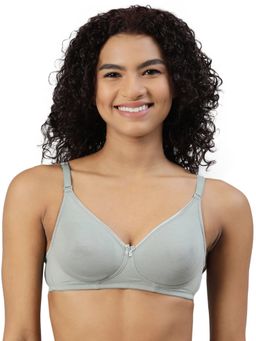 BLOSSOM - Womens T-Shirt Bra with Moisture-Wicking Moon Shaper and Nipple Concealer Green
