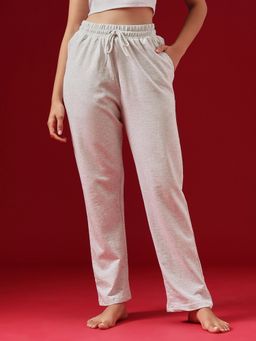 Clovia - Terry Cotton Pyjama Lounge Pant With Side Pocket Grey