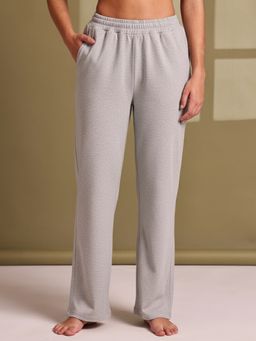 TAG 7 - Light Grey Cotton Terry Solid Lounge Pant
