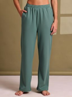 TAG 7 - Green Cotton Terry Solid Lounge Pant