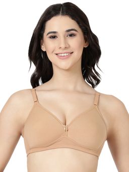 BLOSSOM - Womens Lightly Padded Medium Coverage Soft Cups Beige