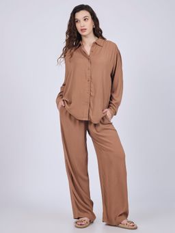 Outzidr - Brown Easy Co-Ord Set