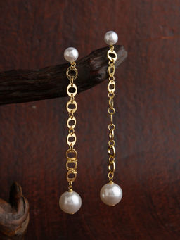 E2O - Gold Dangler Earrings For Women