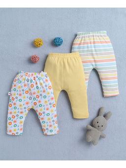 Bumzee - Multi-Color Baby Girls Pant (Pack of 3)