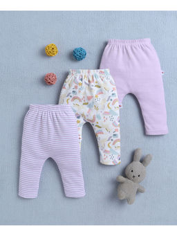 Bumzee - Multi-Color Baby Girls Pant (Pack of 3)