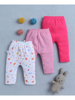 Bumzee - Multi-Color Baby Girls Pant (Pack of 3)