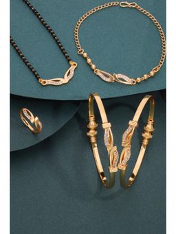Gahan - Premium Mangalsutra with Bangles, Bracelet & Ring Set