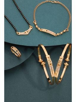 Gahan - Premium Mangalsutra with Bangles, Bracelet & Ring Set