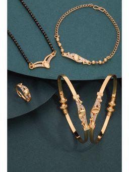 Gahan - Premium Mangalsutra with Bangles, Bracelet & Ring Set